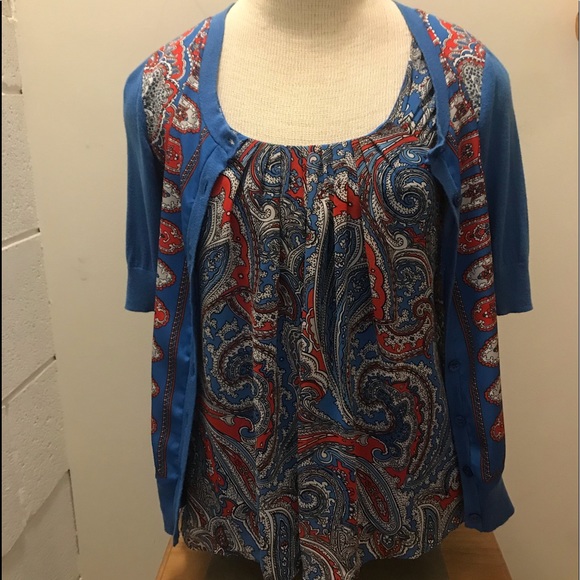 NY & Co. 2pc.Silk Sweater Set Size XS - Picture 3 of 7